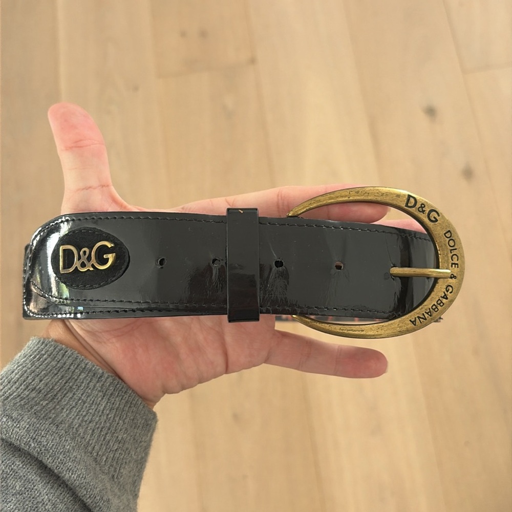 Dolce Gabbana patent leather belt - Picture 1 of 10